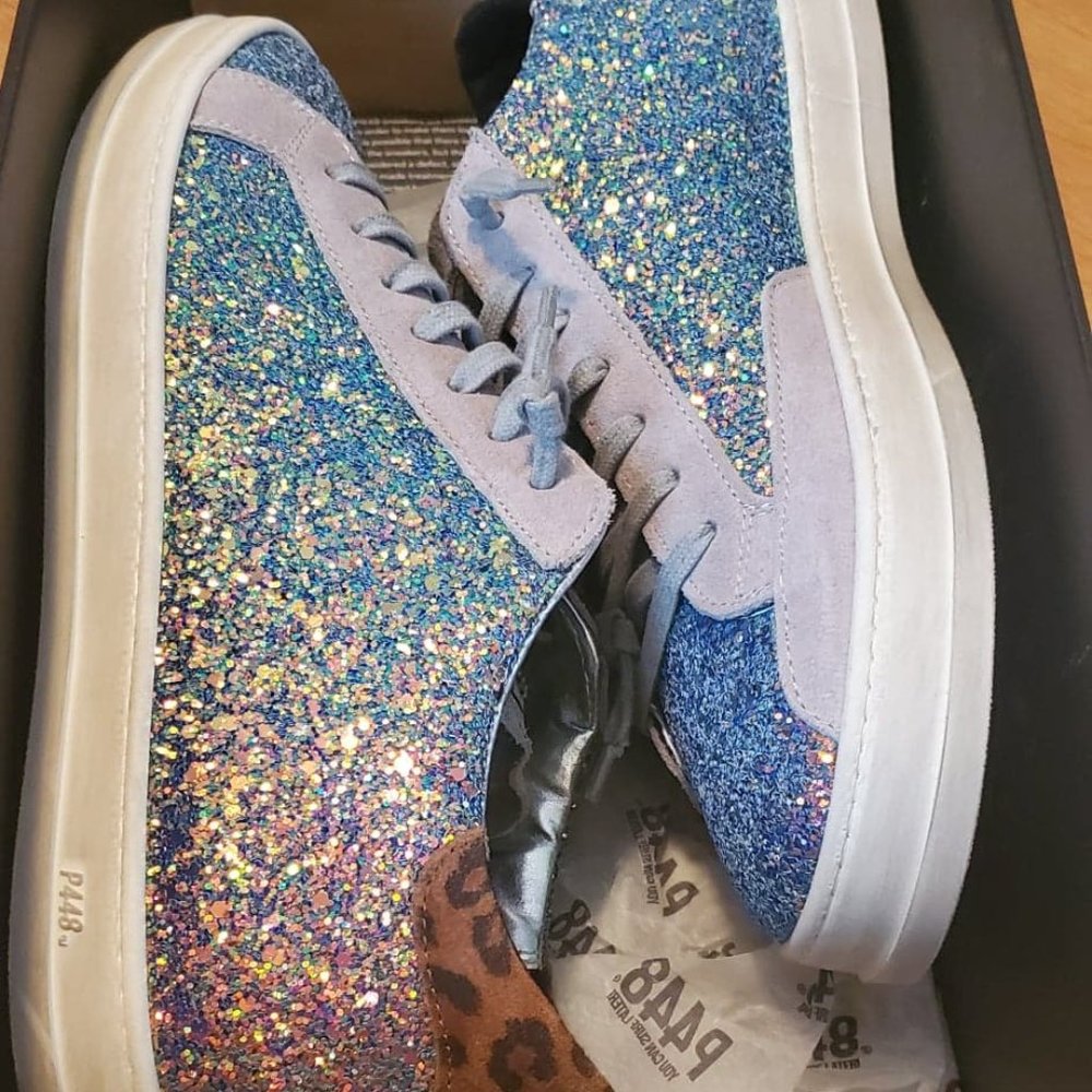 P448 John Sparkle Sneakers NEW IN BOX